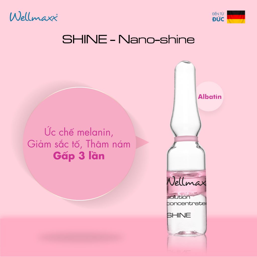 Shine - Nano Shine ức chế Melanin, giảm sắc tố, thâm nám gấp 3 lần