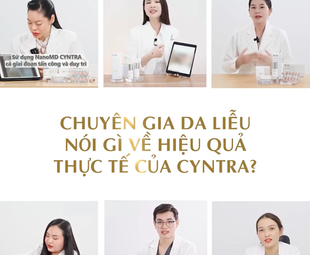 Chuyên gia da liễu nói gì về Cyntra