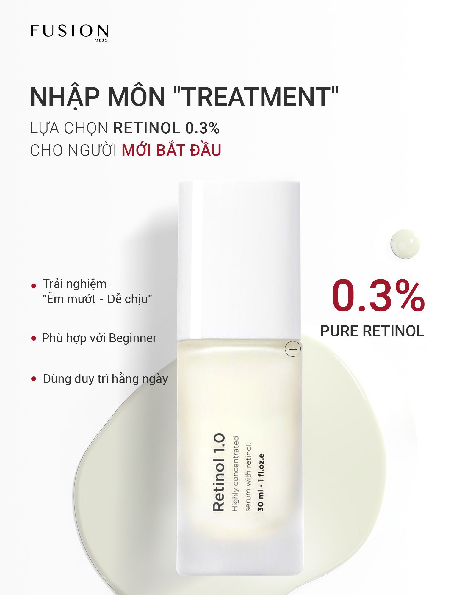 fusion retinol 0.3% phiên bản mới
